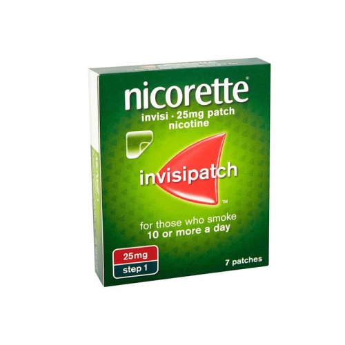 Nicorette Invisi Extra Strength 25mg Step 1 Patches - 7 Pack